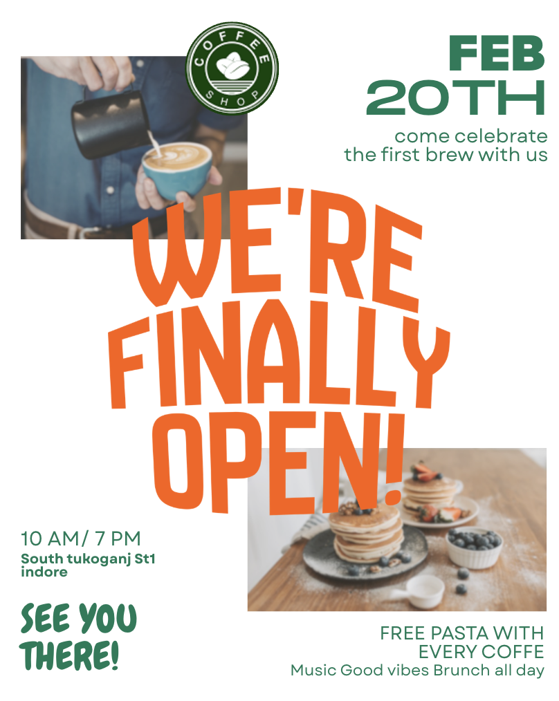 Coffee shop opening